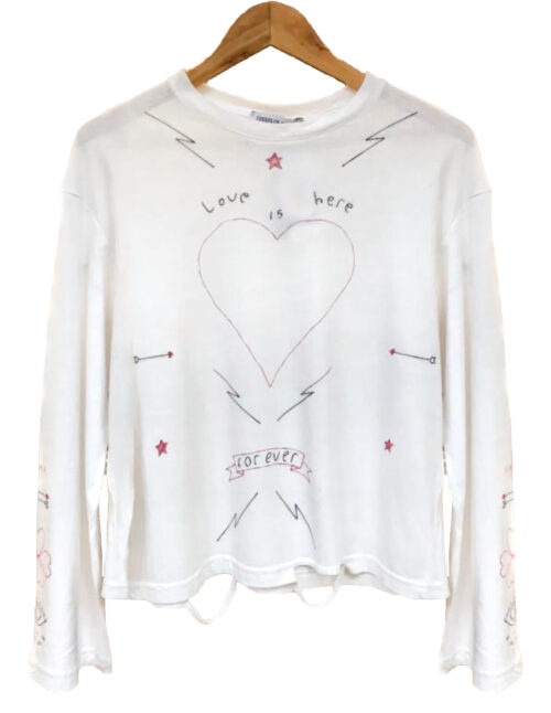LOVE IS HERE FOREVER DOODLE LONG SLEEVE