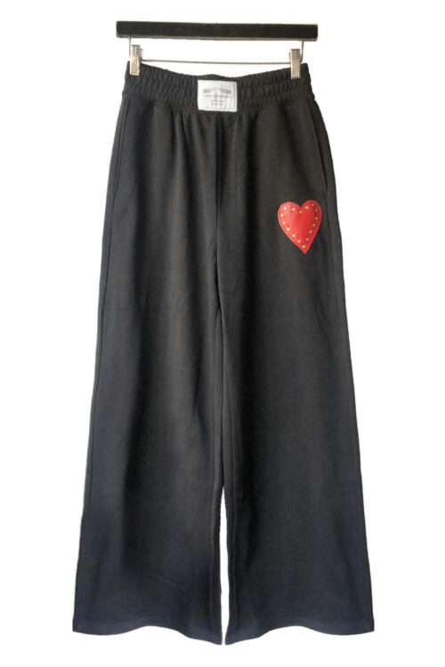 STUDDED HEART SWEATPANTS