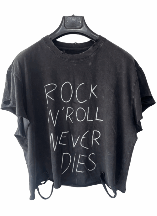 ROCK N ROLL NEVER DIES MUSCLE TEE