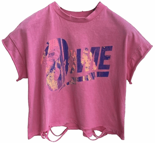 PINK BOWIE TEE