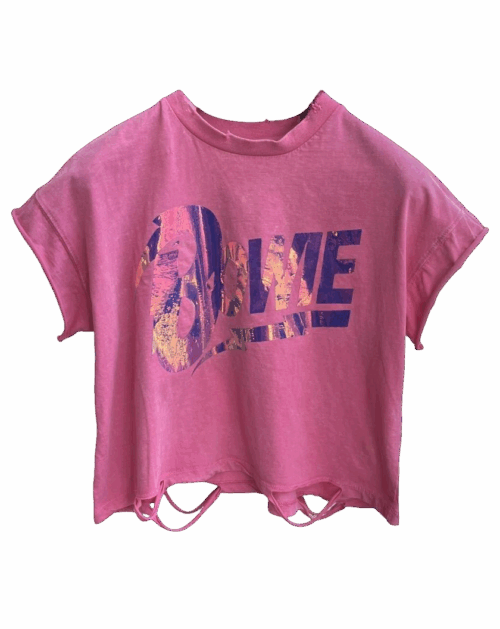 PINK BOWIE TEE