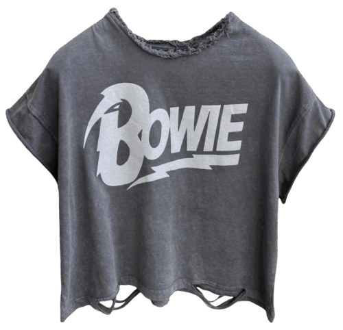 CHARCOAL BOWIE TEE