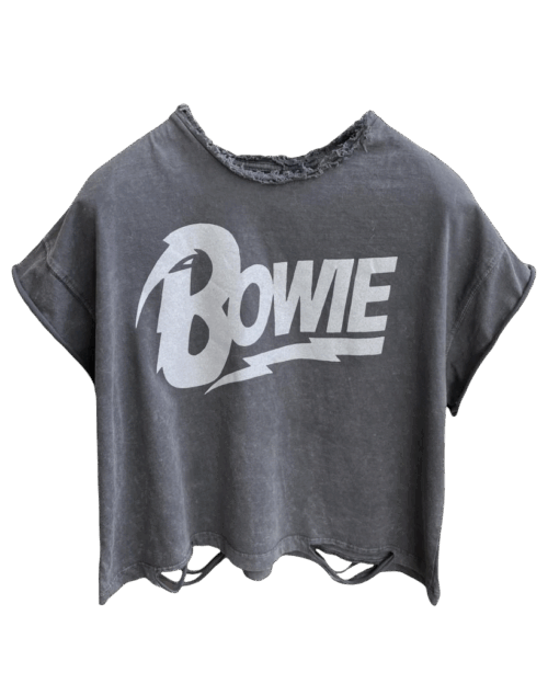 CHARCOAL BOWIE TEE