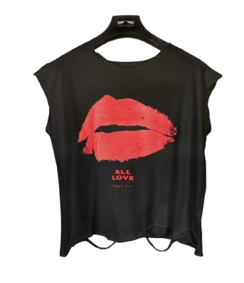 BLACK LIPSTICK MUSCLE TANK