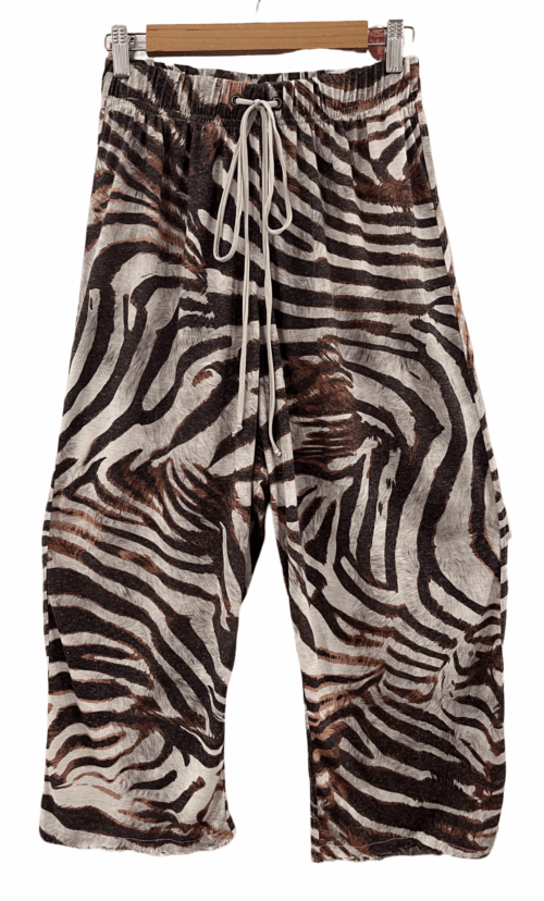 ZEBRA DROP CROTCH PANTS