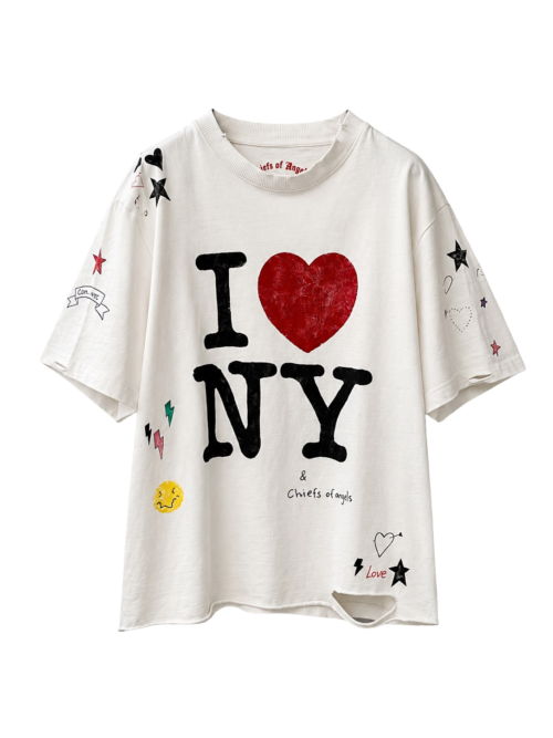 I LOVE NY & COA OVERSIZE TEE