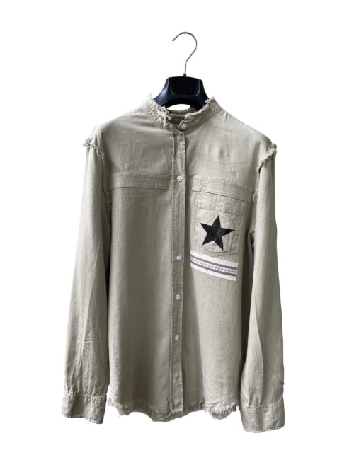 STRIPED STAR BANDANA SHIRT