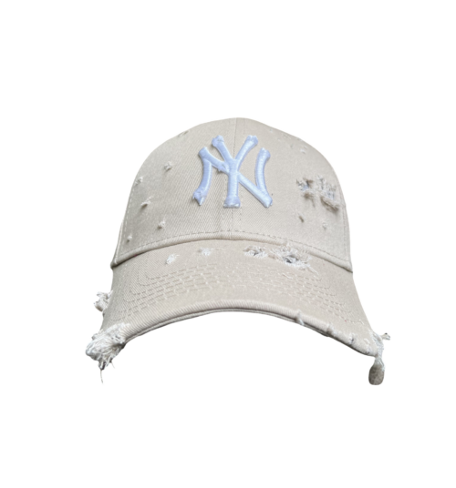 CREAM WHITE NY CAP