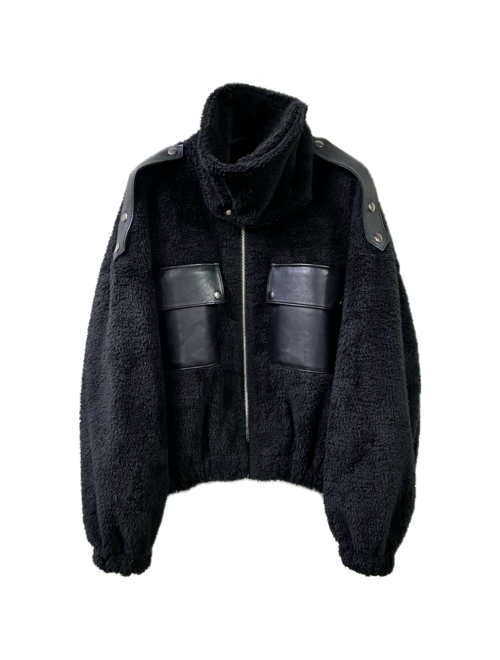 CUDDLE BLACK BOMBER JACKET