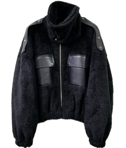 CUDDLE BLACK BOMBER JACKET