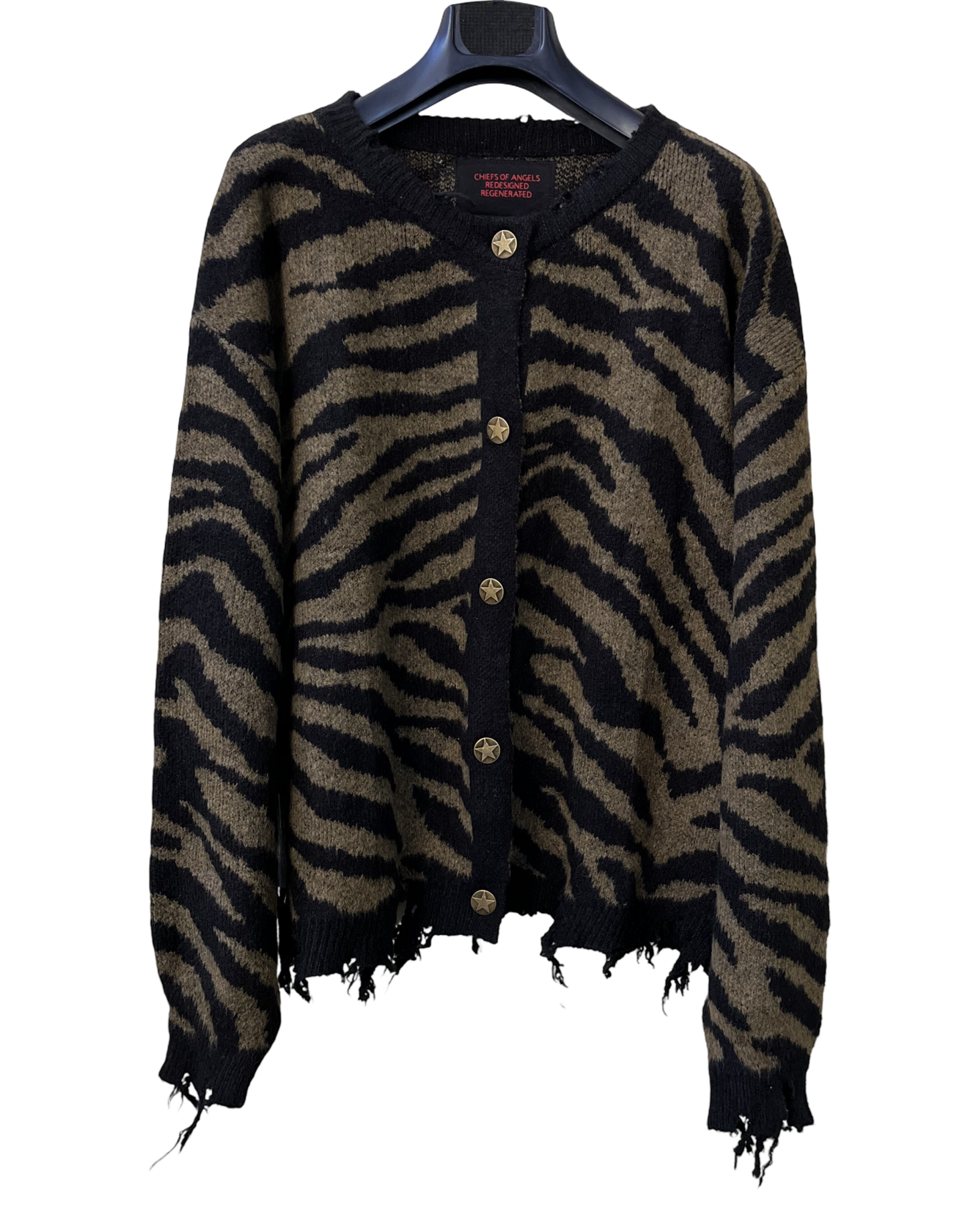 CAMO ZEBRA CARDI