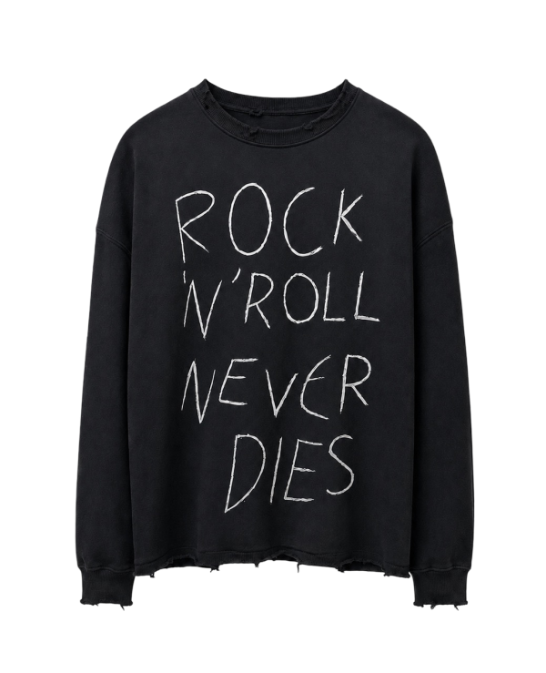 ROCK 'N' ROLL NEVER DIES SWEATER