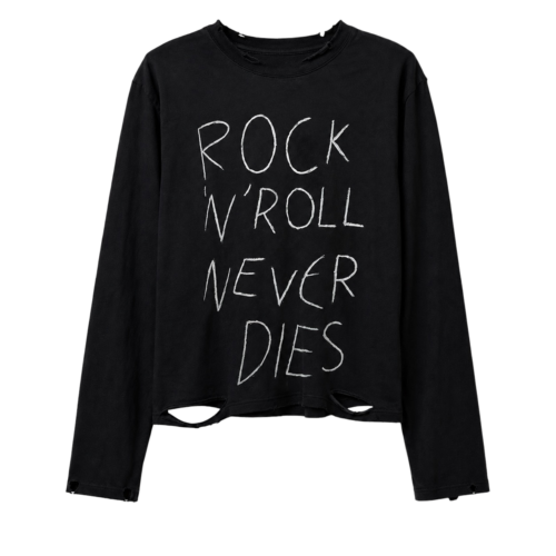 ROCK 'N' ROLL NEVER DIES LONG SLEEVE TEE