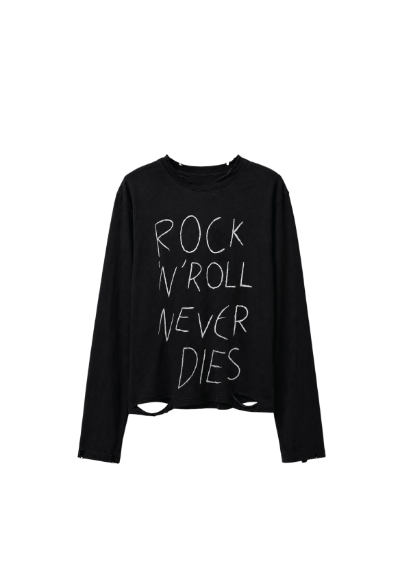 ROCK 'N' ROLL NEVER DIES LONG SLEEVE TEE